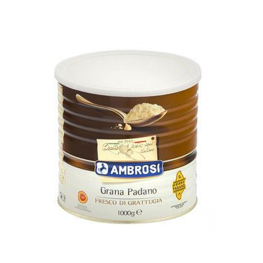 AMBROSI - FRESH GRATED GRANA PADANO (1KG PER TIN)